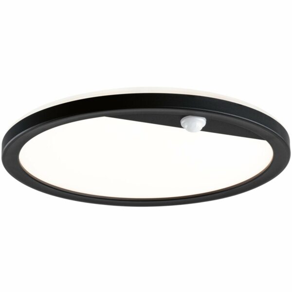 Paulmann LED-Outdoor-Leuchte Lamina rund 230 V mit PIR-Sensor Schwarz