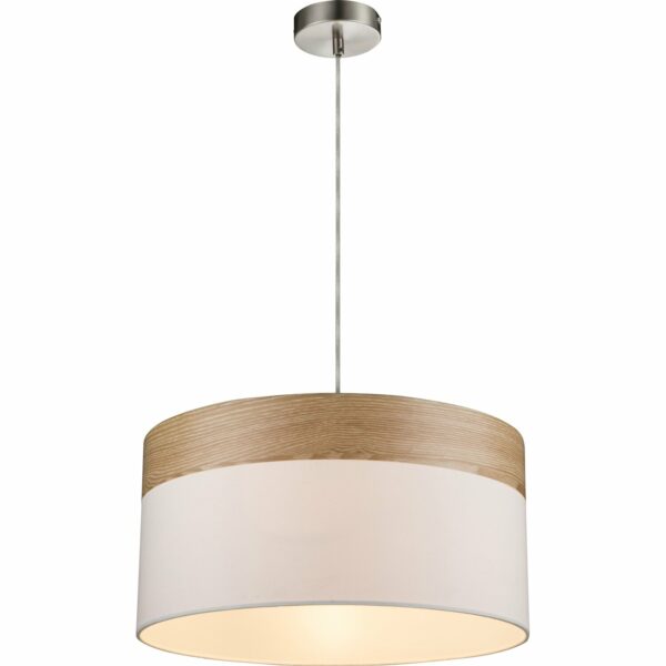 Globo Pendelleuchte CHIPSY Nickel matt-Beige