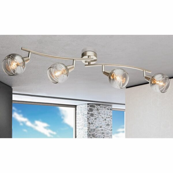 Globo LED-Spot ROMAN Nickel matt