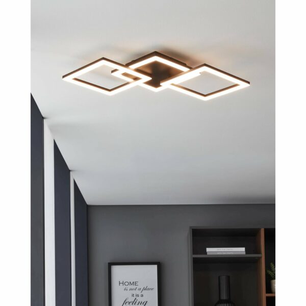 Eglo LED-Deckenleuchte Paranday-Z 65 cm Weiß Schwarz