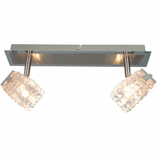 Näve Halogen-Spot 2er Loreley Metall blank-Chrom