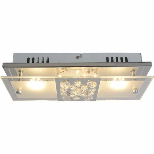 Näve LED-Deckenleuchte Lettona 30 cm x 12 cm Chrom