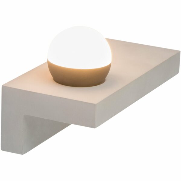 Globo LED-Wandleuchte Timo Beton Grau 1-flammig 17