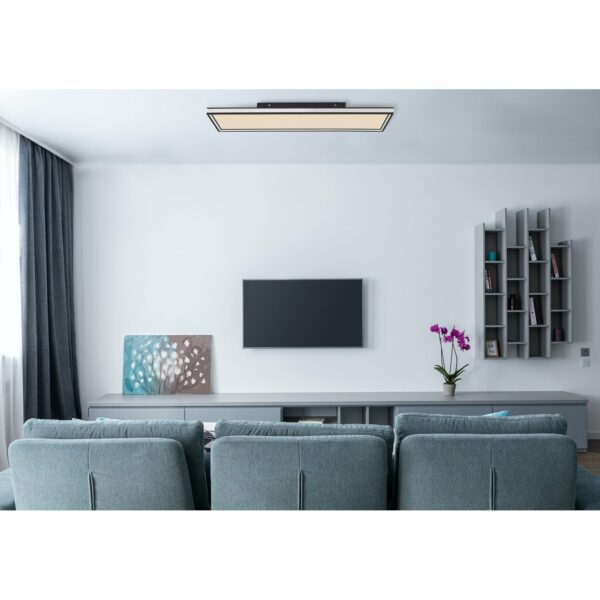 Globo LED-Deckenleuchte Jessy 1-flammig Schwarz matt 800 x 200 x 80 mm