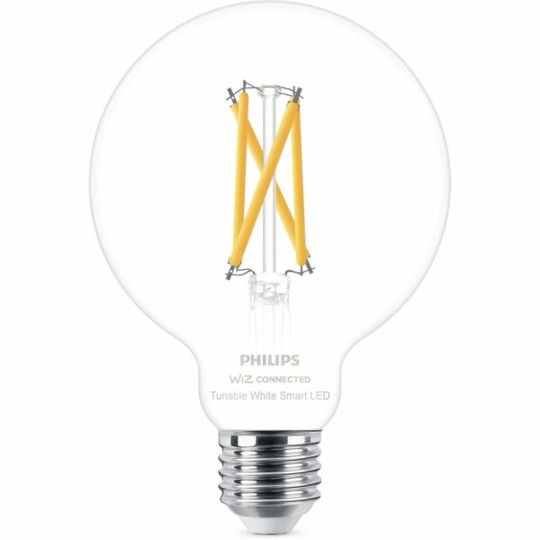 Philips Smart LED-Leuchtmittel 7 W E27 Globe Filament G95 Clear Einzelpack