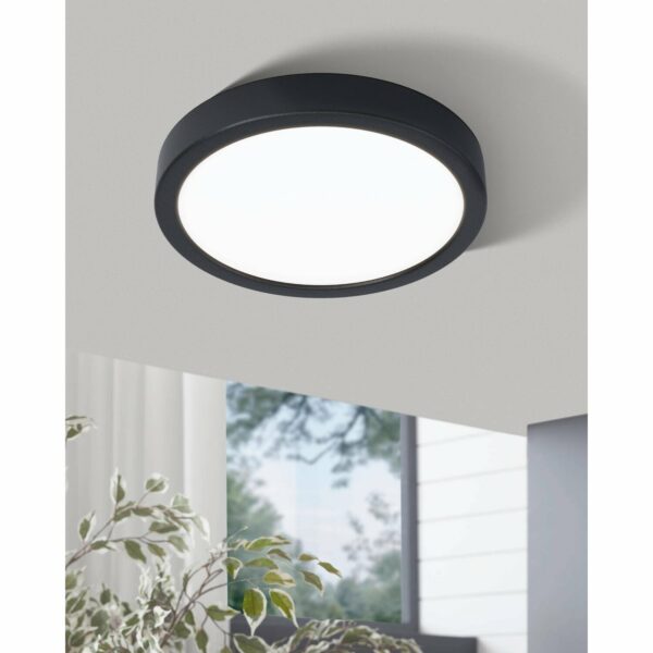 Eglo LED Aufbauleuchte Fueva 5 Schwarz dimmbar 17 W