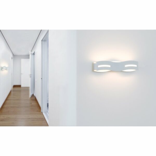 Luce Design LED-Wandleuchte Wave Weiß
