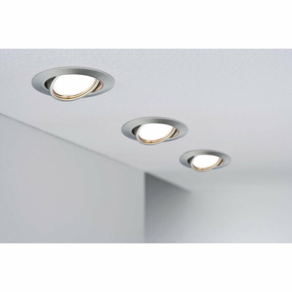 Paulmann LED-Einbaustrahler Base Coin schwenkbar 3 x 5 W Eisen